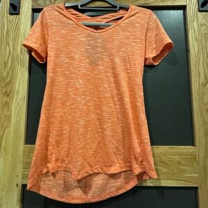 BCG Women's Heathered Orange Short Sleeve Tee